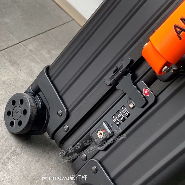 Rimowa拉杆箱 66654 Rimowa x AMBUSH 全鋁鎂合金 全新亮橘色手柄 日默瓦拉箱 行李箱xzx1160